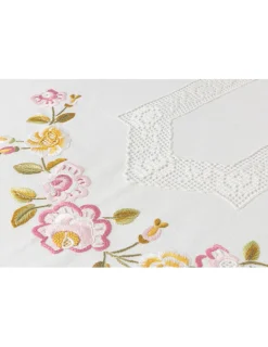Portugal Natura Toalha de mesa de linho bordada a mão 180x350 cm Online