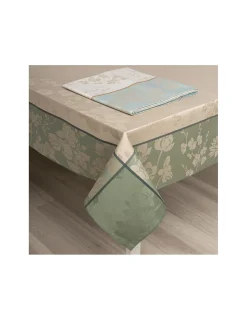 Portugal Natura Toalhas de mesa anti nódoas 100% algodão - FRESIA AZUL SUAVE da Fateba Turquesa Sale