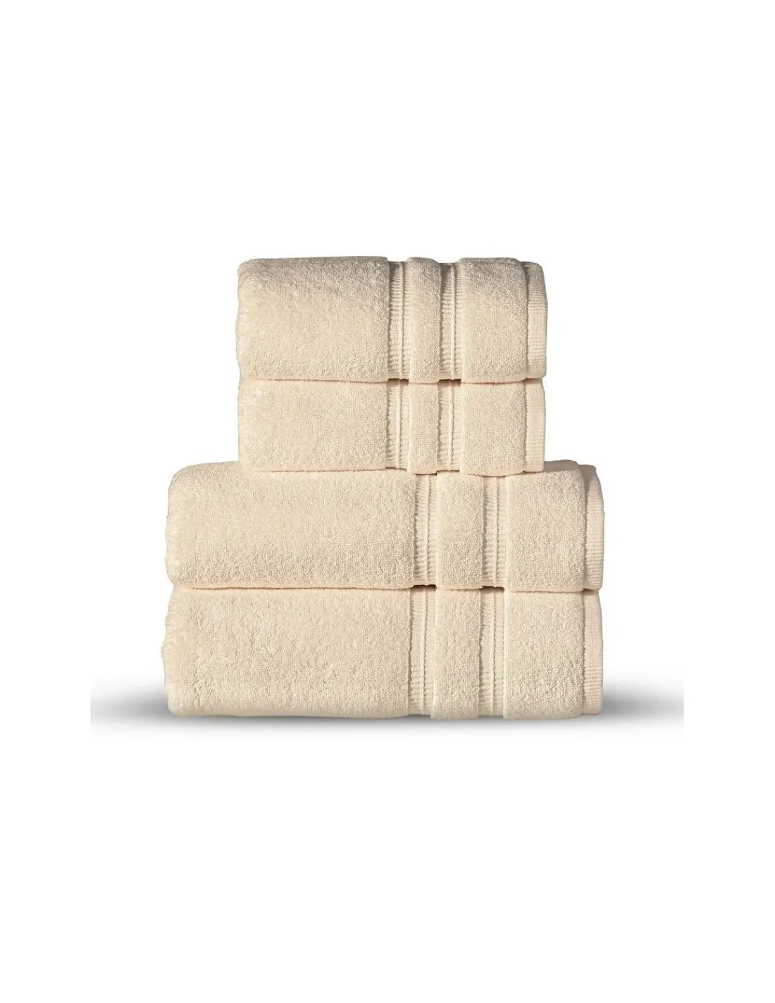 Portugal Natura 70x140 cm - 2 Toalhas 100% algodão C/ 550 gr./m2 - CONFORT marca Devilla Bege Outlet