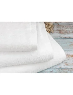 Portugal Natura 100x150 cm - 16 Toalhas Brancas 100% algodão fio singelo 550 gr. Clearance