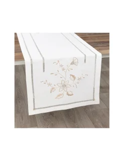 Portugal Natura 50x180 cm - Caminho de mesa linho - Bordados da Lixa Online