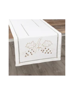 Portugal Natura 50x160 cm - Caminho de mesa linho - Bordados da Lixa Sale
