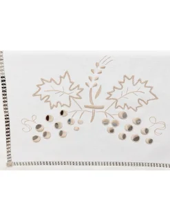 Portugal Natura 50x160 cm - Caminho de mesa linho - Bordados da Lixa Sale