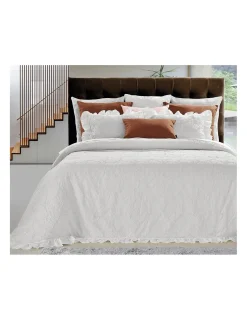 Portugal Natura 180x260 cm - COLCHA DE VERÃO COM FOLHOS - COLCHA NINHO DE ABELHA- COLCHA DE VERÃO COR BRANCO Sale