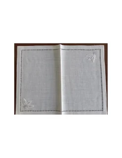 Portugal Natura 52x37 cm - Individuais de mesa 100% linho bordado a mão - bordados da lixa Hot