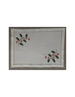 Portugal Natura 52x37 cm - Individuais de mesa 100% linho bordado a mão - bordados da lixa Sale
