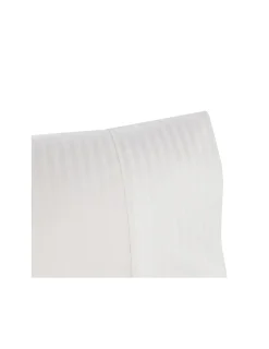 Portugal Natura 180x220 cm - Jogo saco de edredão cetim 300 fios branco - Riscas Jacquard Best