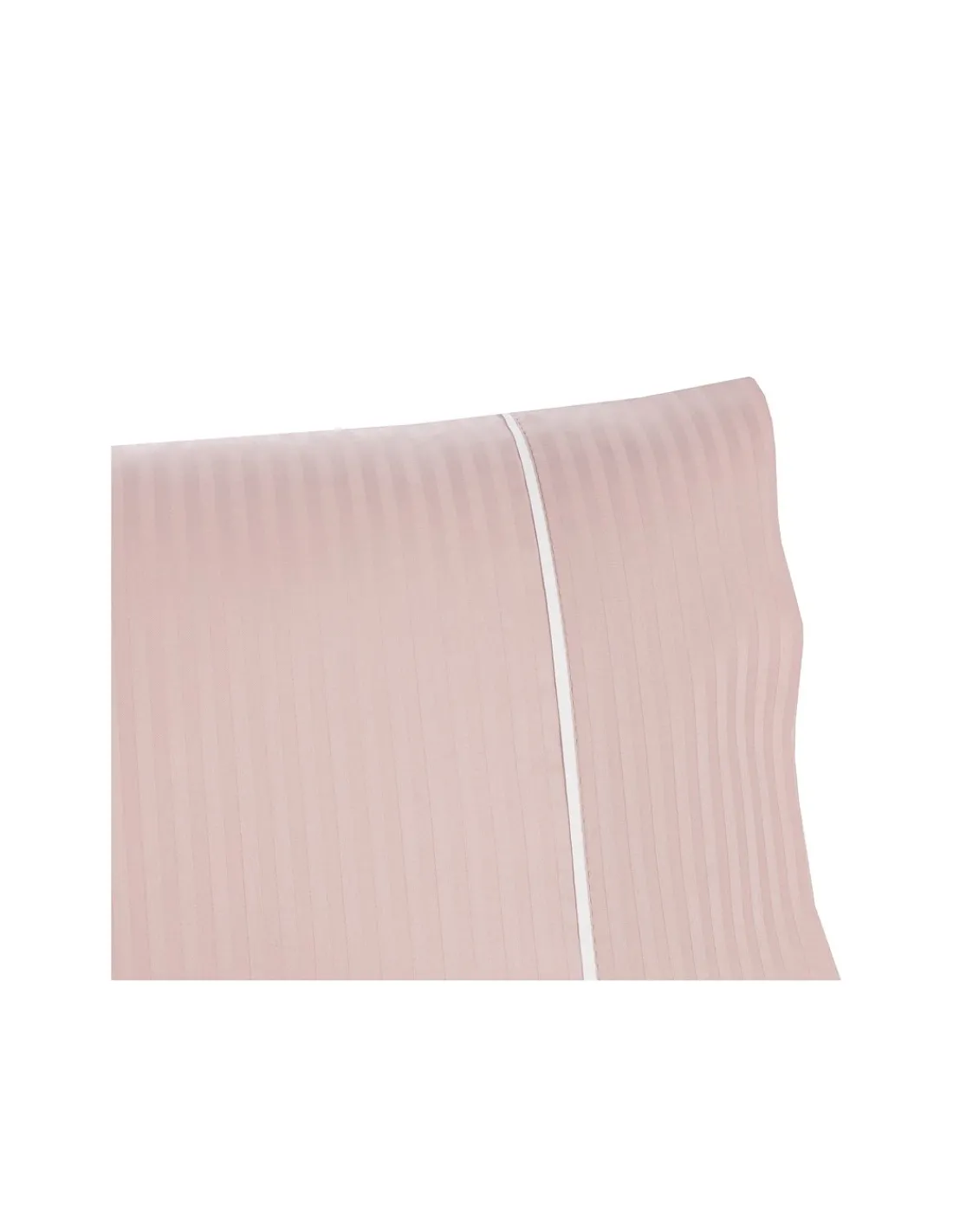 Portugal Natura 260x240 cm - Jogo saco de edredão cetim 300 fios rosa seco - Riscas Jacquard New