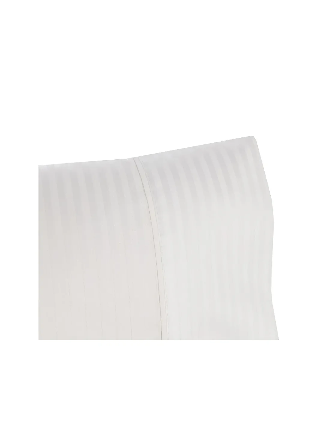Portugal Natura 280x240 cm - Jogo saco de edredão cetim 300 fios branco - Riscas Jacquard