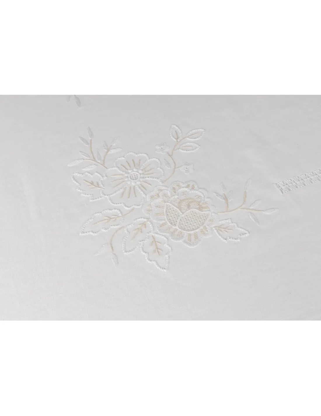 Portugal Natura 180x360 cm - Toalha de mesa 100% linho bordada a mão Clearance