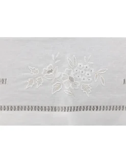 Portugal Natura 180x360 cm - Toalha de mesa 100% linho bordada a mão Clearance