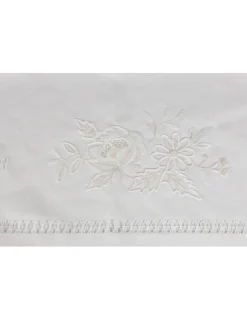 Portugal Natura 180x360 cm - Toalha de mesa 100% linho bordada a mão Clearance