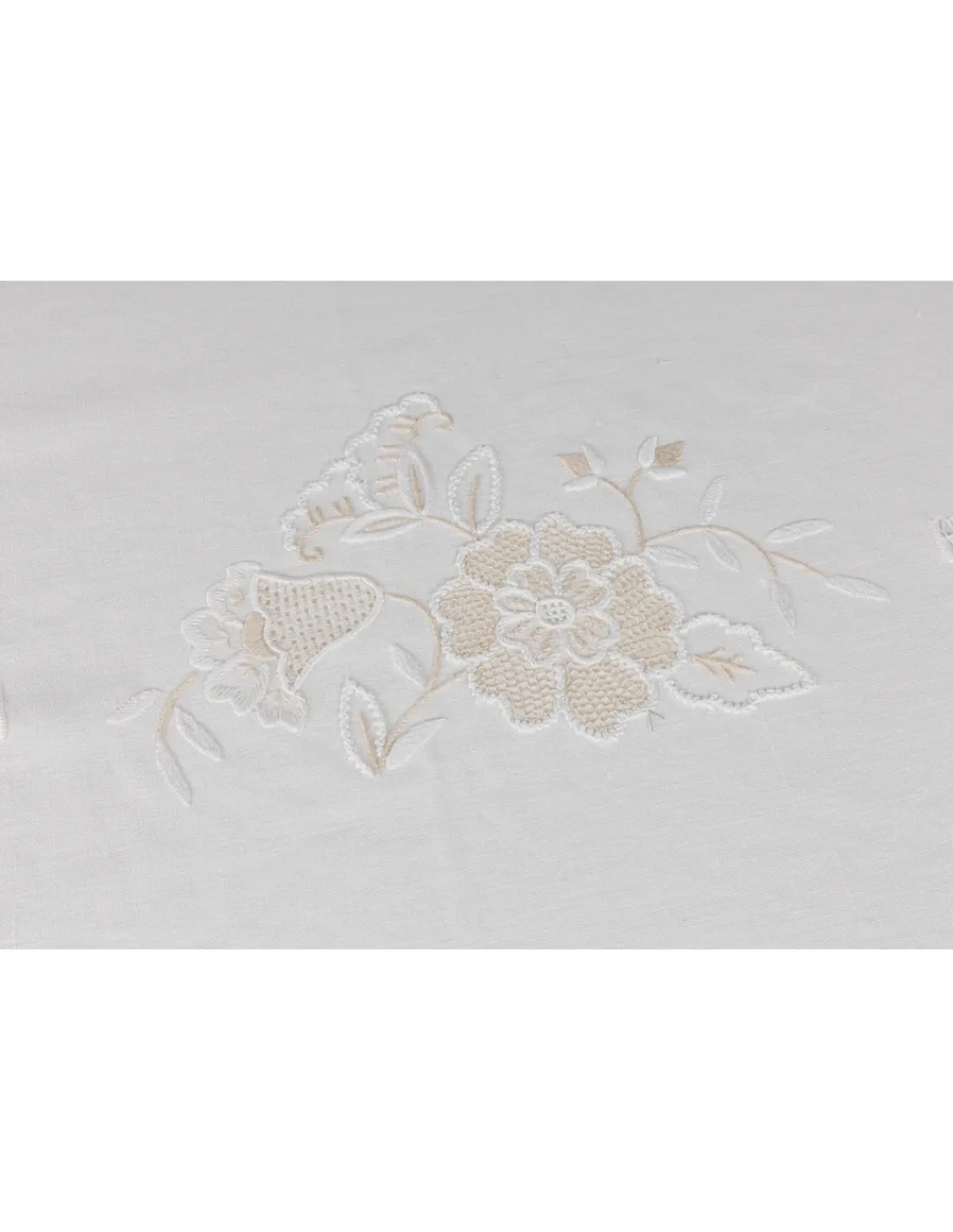 Portugal Natura 180x360 cm - Toalha de mesa 100% linho bordada a mão Clearance