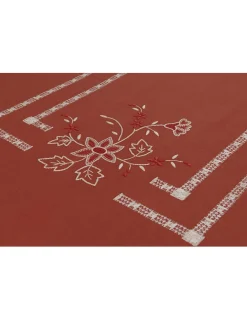 Portugal Natura 180x350 cm - Toalha de mesa 100% linho bordada a mão + 12 guardanapos 50x50 cm Discount