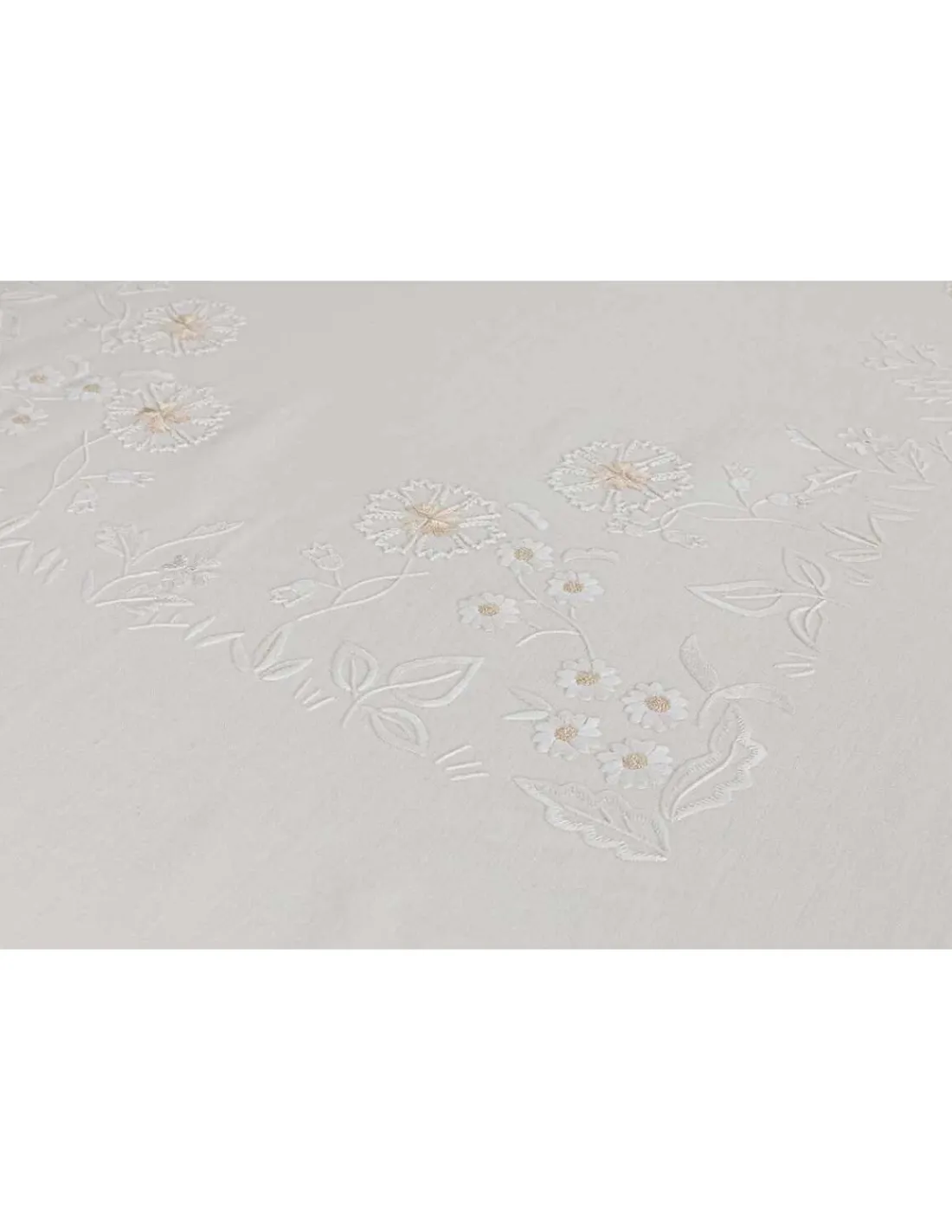 Portugal Natura 180x305 cm - Toalha de mesa 100% linho bordada a mão Online