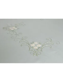 Portugal Natura 180x275 cm - Toalha de mesa 100% linho bordada a mão + 12 guardanapos 50x50 cm Best
