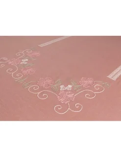 Portugal Natura 180x280 cm - Toalha de mesa 100% linho bordada a mão Hot