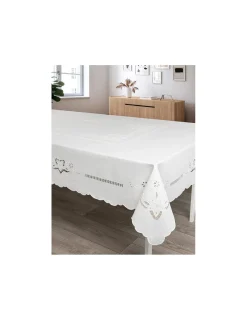 Portugal Natura 180x290 cm - Toalha de mesa de linho bordada a mão Discount