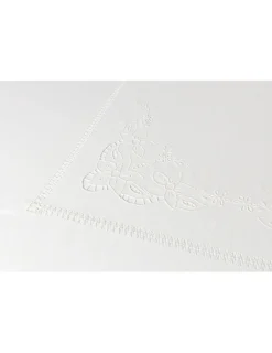 Portugal Natura 180x290 cm - Toalha de mesa de linho bordada a mão Discount