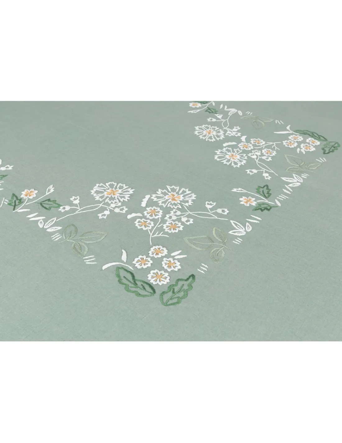 Portugal Natura 180x280 cm - Toalha de mesa de linho bordada a mão + 8 guardanapos Outlet