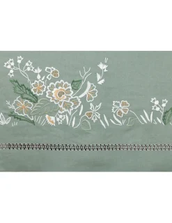 Portugal Natura 180x280 cm - Toalha de mesa de linho bordada a mão + 8 guardanapos Outlet