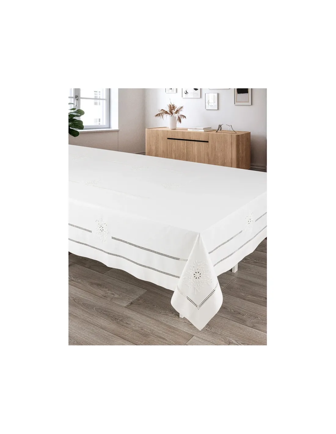 Portugal Natura 180x350 cm - Toalha de mesa de linho bordada a mão - bordados da lixa Creative Rosemary 2021 Discount