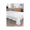 Portugal Natura 170x270 cm - Toalha de mesa de linho bordada C/ crochê a mão Sale