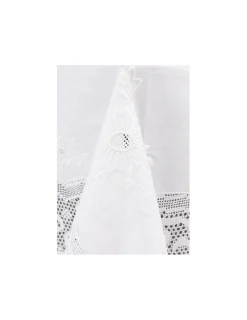 Portugal Natura 170x270 cm - Toalha de mesa de linho bordada C/ crochê a mão Sale