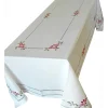 Portugal Natura 175x350 cm Toalha de mesa de linho bordada a mão - bordados da lixa - Toalha Creative Azevinho Sale