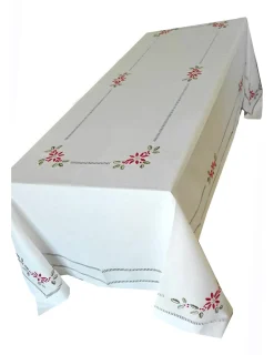 Portugal Natura 175x350 cm Toalha de mesa de linho bordada a mão - bordados da lixa - Toalha Creative Azevinho Sale