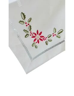 Portugal Natura 175x350 cm Toalha de mesa de linho bordada a mão - bordados da lixa - Toalha Creative Azevinho Sale