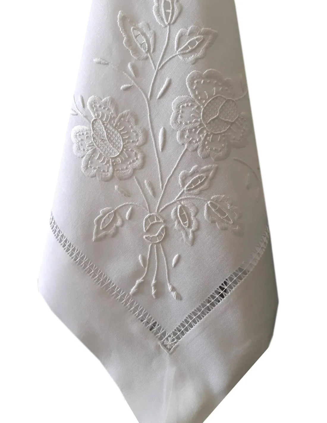 Portugal Natura 175x275 cm Toalha de mesa de linho bordada a mão - bordados da lixa - Toalha Creative Bouquet Outlet