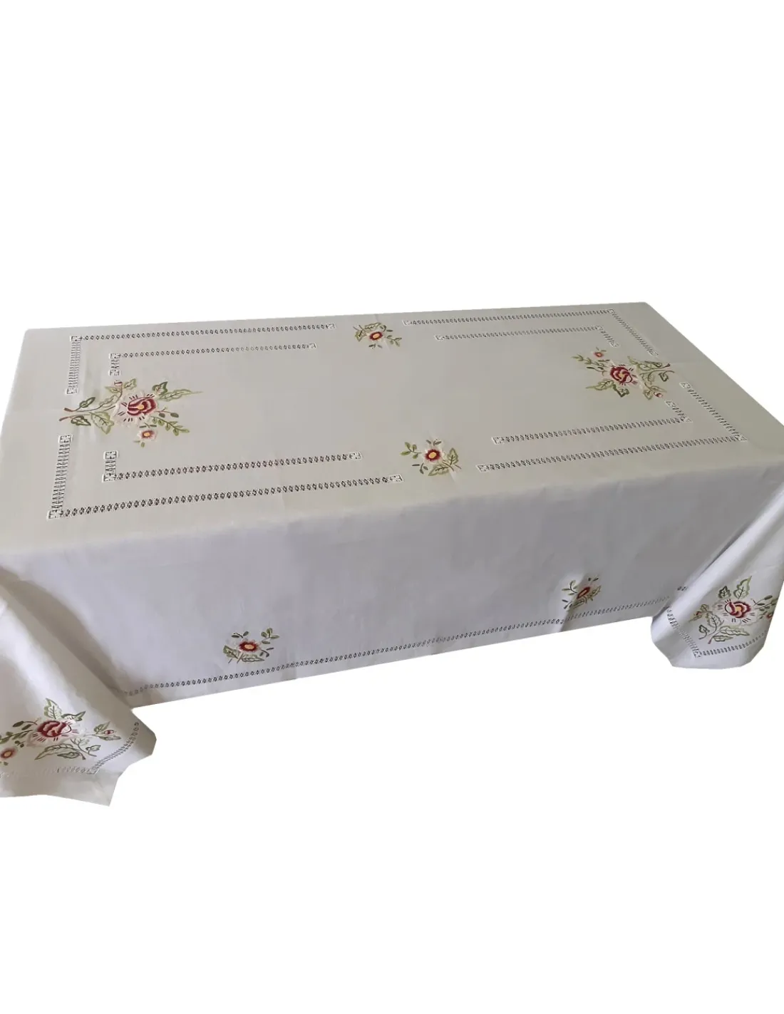 Portugal Natura 175x275 cm Toalha de mesa de linho bordada a mão - bordados da lixa - Toalha Creative Floral II Best