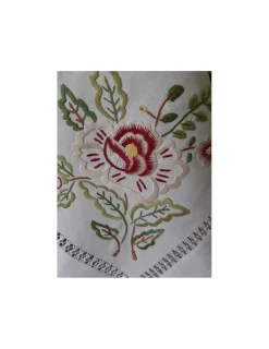 Portugal Natura 175x275 cm Toalha de mesa de linho bordada a mão - bordados da lixa - Toalha Creative Floral II Best