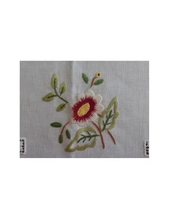 Portugal Natura 175x275 cm Toalha de mesa de linho bordada a mão - bordados da lixa - Toalha Creative Floral II Best