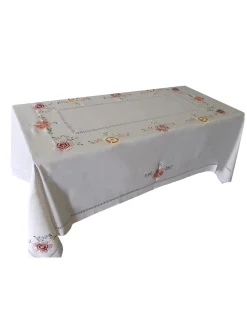 Portugal Natura 175x275 cm Toalha de mesa de linho bordada a mão - bordados da lixa - Toalha Creative Multi Color Discount