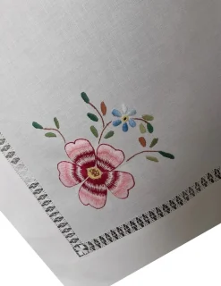 Portugal Natura 175x275 cm Toalha de mesa de linho bordada a mão - bordados da lixa - Toalha Creative Multi Color Discount