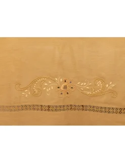 Portugal Natura 175x350 Toalha de mesa 100% linho bordada a mão + 12 guardanapos 50x50 cm Hot
