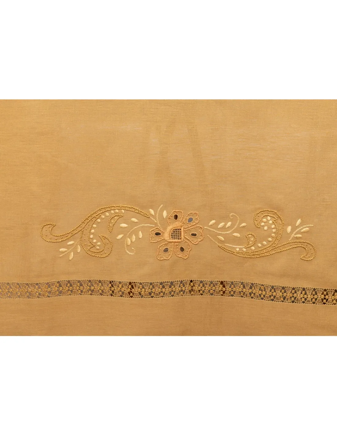 Portugal Natura 175x350 Toalha de mesa 100% linho bordada a mão + 12 guardanapos 50x50 cm Hot