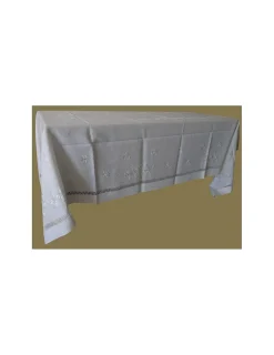 Portugal Natura 180x280 Toalha de mesa de linho bordada a mão - Toalha de mesa bordada algodão / seda Best