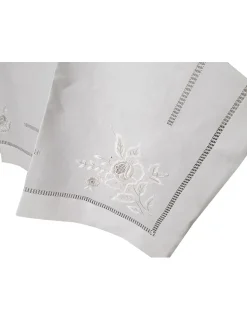 Portugal Natura 180x350 Toalha de mesa de linho bordada a mão - bordados da lixa New