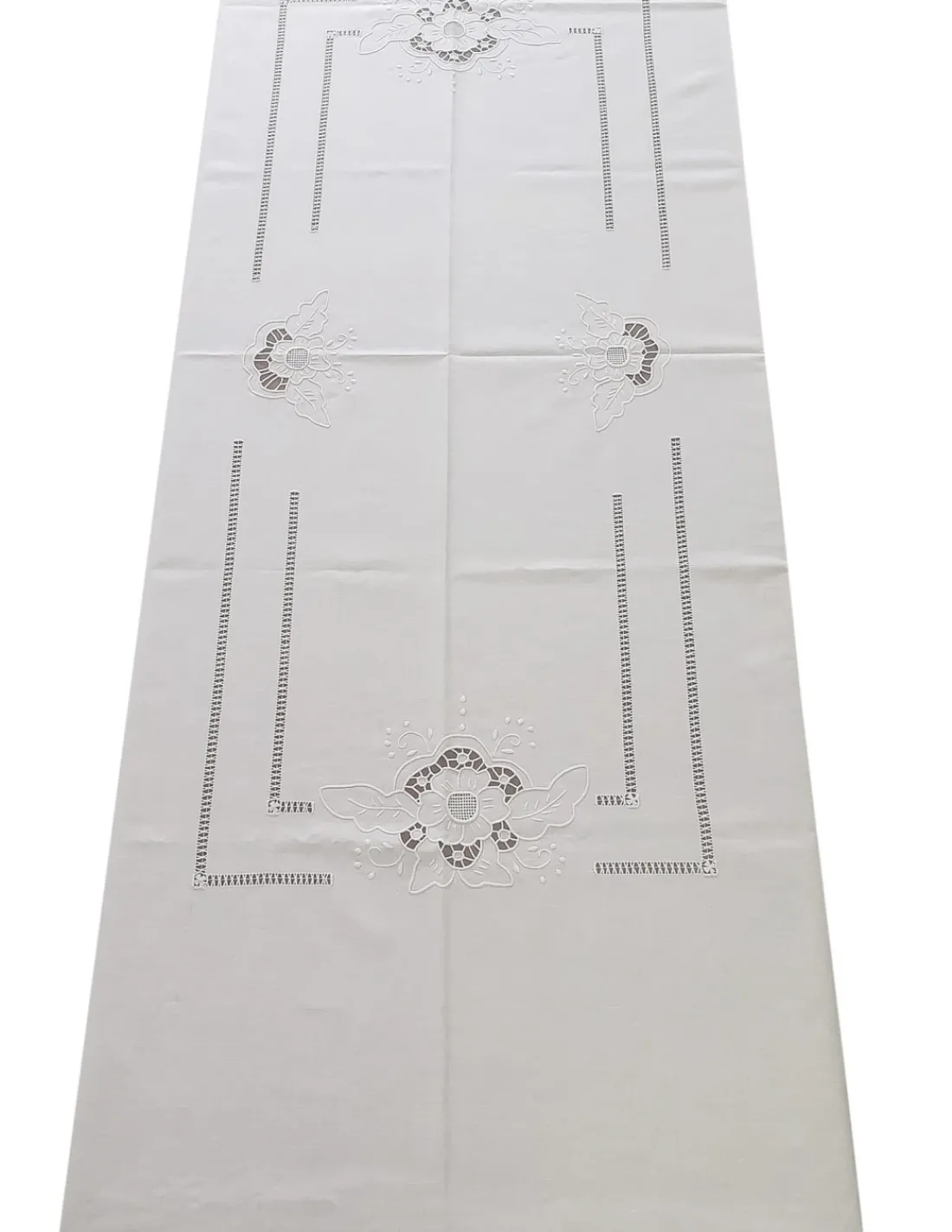 Portugal Natura 175x275 Toalha de mesa de linho bordada a mão - bordados da lixa