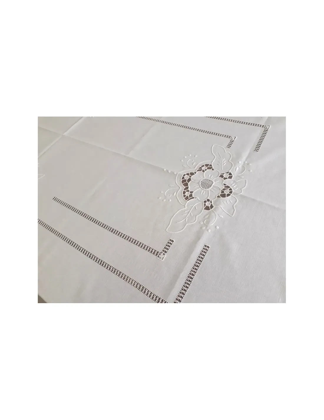Portugal Natura 175x275 Toalha de mesa de linho bordada a mão - bordados da lixa