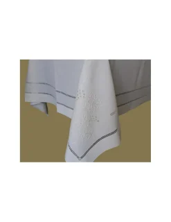 Portugal Natura 180x350 Toalha de mesa de linho bordada a mão - bordados da lixa Hot