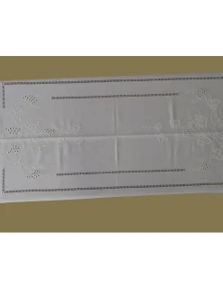 Portugal Natura 180x350 Toalha de mesa de linho bordada a mão - bordados da lixa Hot