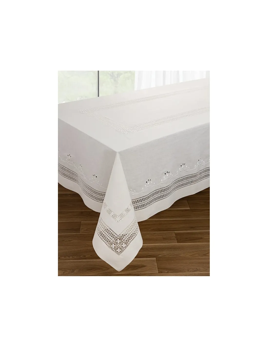 Portugal Natura 180x280 Toalha de mesa de linho bordada a mão Online