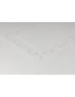 Portugal Natura 180x360 Toalha de mesa de linho bordada a mão - 6 bainhas ajour Hot