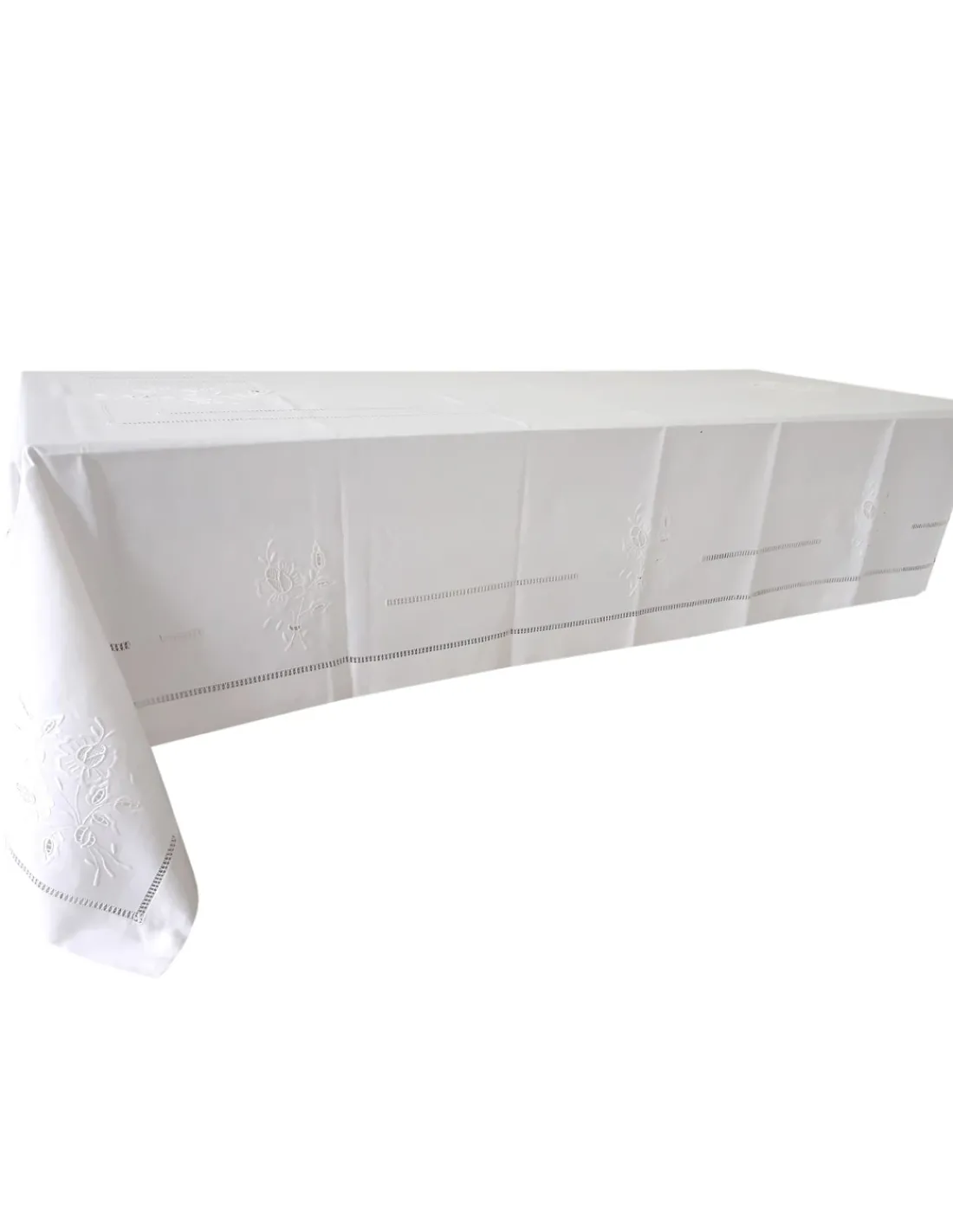 Portugal Natura 180x350 Toalha de mesa de linho bordada a mão - bordados da lixa Creative Rosemary 2021 Outlet