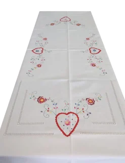 Portugal Natura 175x275 Toalha de mesa de linho bordada a mão - Namorados Discount
