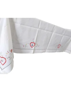 Portugal Natura 175x275 Toalha de mesa de linho bordada a mão - Namorados Discount